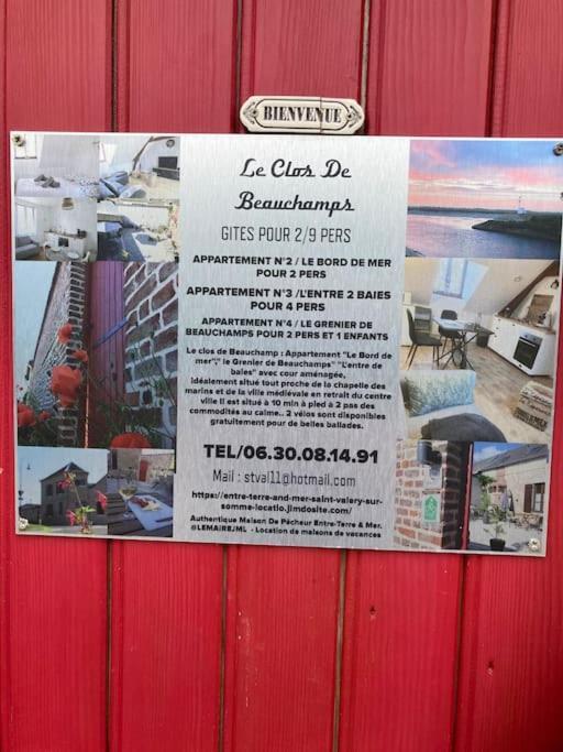 Le Clos De Beauchamp Appartement Le Bord De Mer 2 Velos Sont Disponibles Gratuitement Saint-Valéry-sur-Somme Exterior foto
